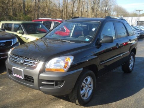 Black Cherry Metallic 2008 Kia Sportage LX V6 4x4