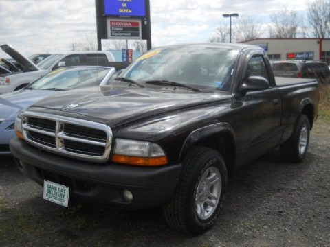 Black 2004 Dodge Dakota SXT Regular Cab Black 2004 Dodge Dakota SXT Regular Cab