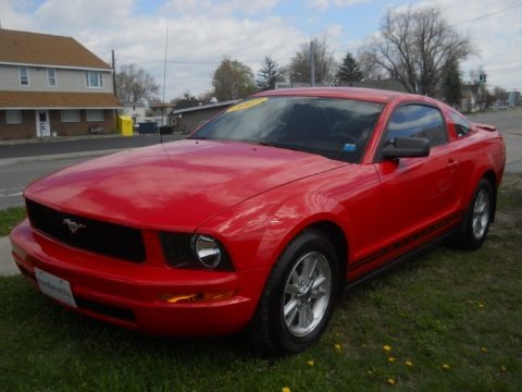 Torch Red 2007 Ford Mustang V6 Deluxe Coupe Torch Red Dark Charcoal