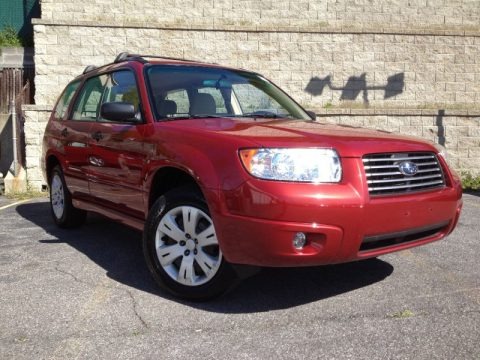Garnet Red Pearl 2008 Subaru Forester 2.5 X Garnet Red Pearl 2008 Subaru Forester 2.5 X