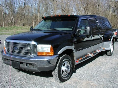 Black 2000 Ford F350 Super Duty XLT Crew Cab 4x4 Dually Black 2000 Ford F350 Super Duty XLT Crew Cab 4x4 Dually