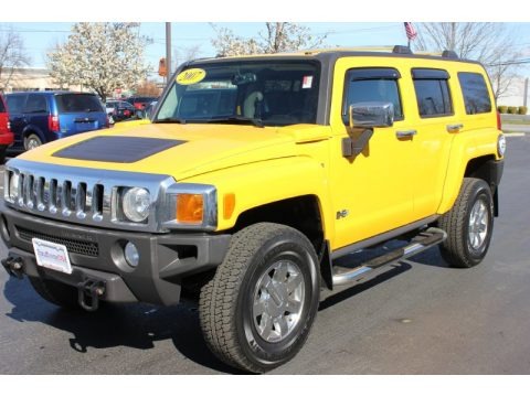 Yellow 2007 Hummer H3 Yellow 2007 Hummer H3