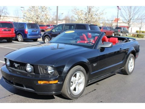 Black 2008 Ford Mustang GT Premium Convertible