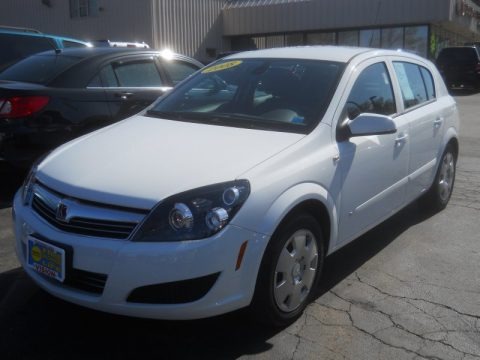 Arctic White 2008 Saturn Astra XE Sedan