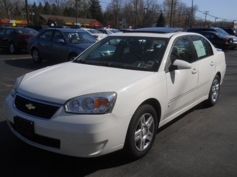 White 2006 Chevrolet Malibu LT V6 Sedan