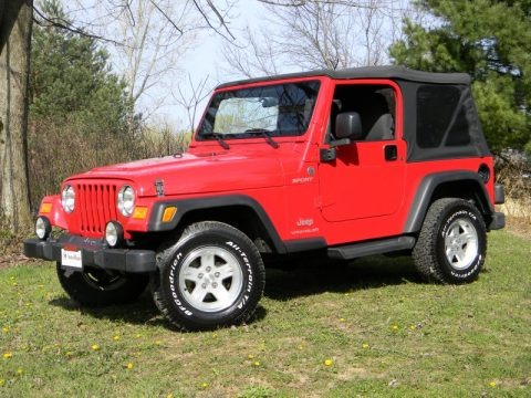 Flame Red 2006 Jeep Wrangler Sport 4x4 Flame Red 2006 Jeep Wrangler Sport 4x4