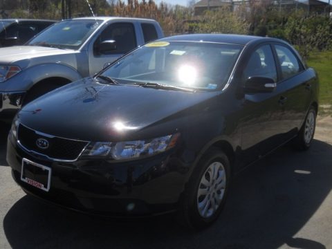 Ebony Black 2010 Kia Forte EX