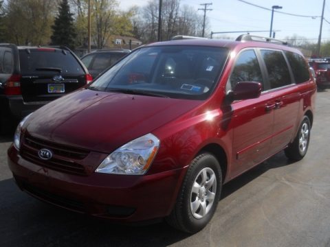 Claret Red Metallic 2008 Kia Sedona LX Claret Red Metallic 2008 Kia Sedona LX
