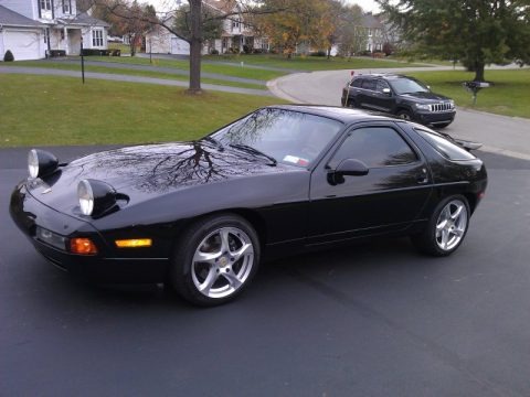 Black 1987 Porsche 928 S4