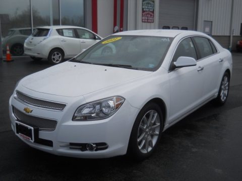 Summit White 2011 Chevrolet Malibu LTZ