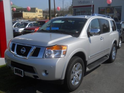 Brilliant Silver 2012 Nissan Armada Platinum 4WD