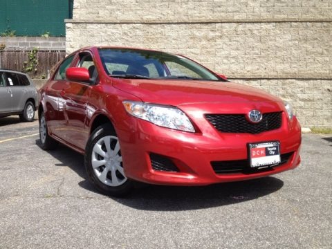 Barcelona Red Metallic 2009 Toyota Corolla 