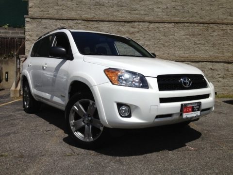 Super White 2010 Toyota RAV4 Sport 4WD Super White 2010 Toyota RAV4 Sport 4WD