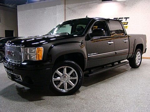 Onyx Black 2008 GMC Sierra 1500 Denali Crew Cab AWD Onyx Black 2008 GMC Sierra 1500 Denali Crew Cab AWD
