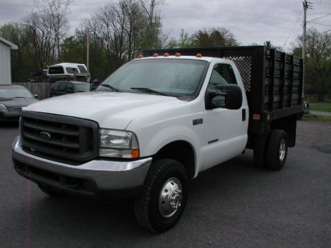 Oxford White 2002 Ford F350 Super Duty XL Regular Cab 4x4 Stake Truck Oxford White 2002 Ford F350 Super Duty XL Regular Cab 4x4 Stake Truck