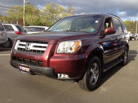 Dark Cherry Pearl 2008 Honda Pilot EX-L 4WD