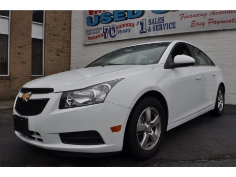 Summit White 2012 Chevrolet Cruze LT