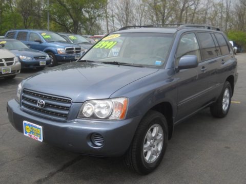 Bluestone Metallic 2003 Toyota Highlander V6 4WD