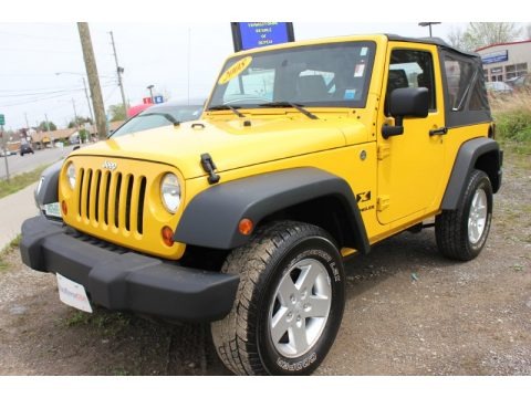 Detonator Yellow 2008 Jeep Wrangler X 4x4 Detonator Yellow 2008 Jeep Wrangler X 4x4