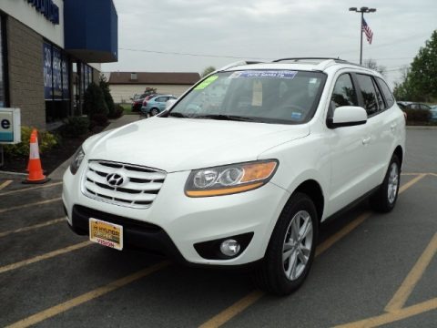 Pearl White 2010 Hyundai Santa Fe SE 4WD Pearl White 2010 Hyundai Santa Fe SE 4WD