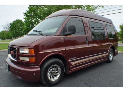 Dark Toreador Red Metallic 1999 GMC Savana Van G1500 Passenger Conversion Dark Toreador Red Metallic 1999 GMC Savana Van G1500 Passenger Conversion