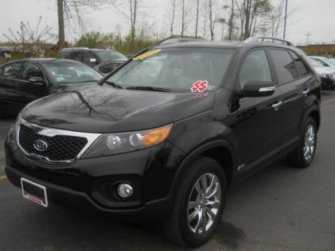 Ebony Black 2011 Kia Sorento EX V6 AWD