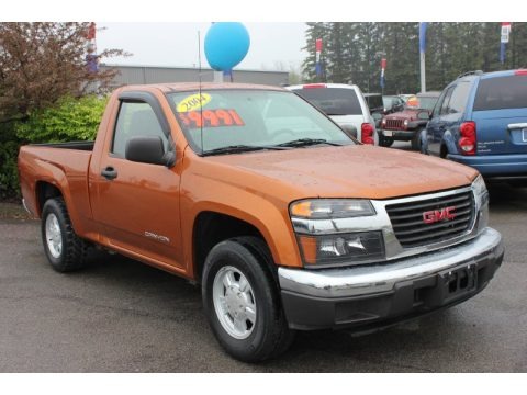 Sunburst Orange Metallic 2004 GMC Canyon SL Regular Cab Sunburst Orange Metallic 2004 GMC Canyon SL Regular Cab