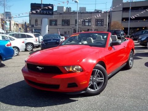 Race Red 2011 Ford Mustang V6 Premium Convertible