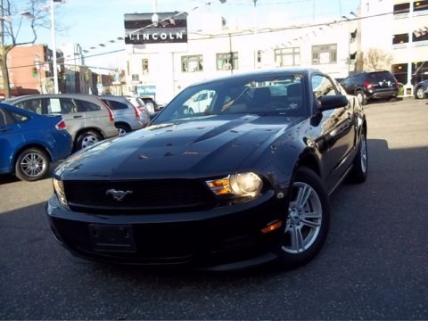 Black 2012 Ford Mustang V6 Coupe