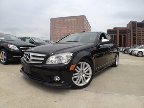 Black 2009 Mercedes-Benz C 300 4Matic Sport
