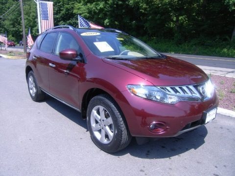 Merlot Metallic 2009 Nissan Murano S AWD Merlot Metallic 2009 Nissan Murano S AWD