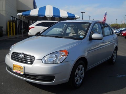 Platinum Silver 2011 Hyundai Accent GLS 4 Door Platinum Silver 2011 Hyundai Accent GLS 4 Door