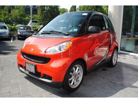 Rally Red 2008 Smart fortwo passion coupe Rally Red 2008 Smart fortwo passion coupe