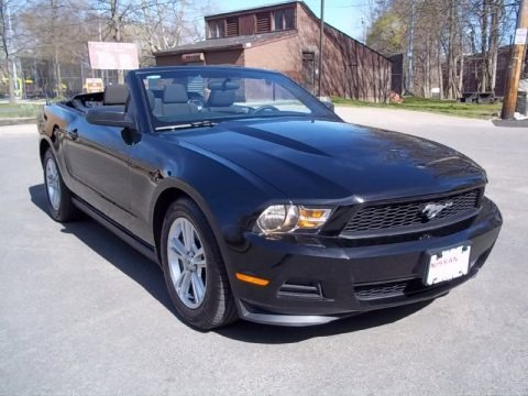 Black 2012 Ford Mustang V6 Convertible