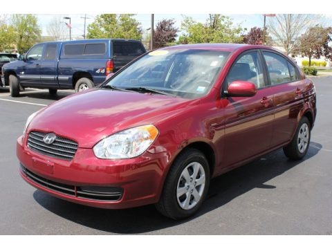Wine Red 2010 Hyundai Accent GLS 4 Door Wine Red 2010 Hyundai Accent GLS 4 Door