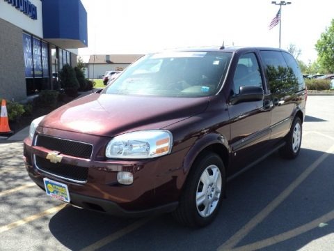 Bordeaux Red Metallic 2008 Chevrolet Uplander LS Bordeaux Red Metallic 2008 Chevrolet Uplander LS