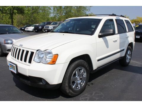 Stone White 2008 Jeep Grand Cherokee Laredo 4x4