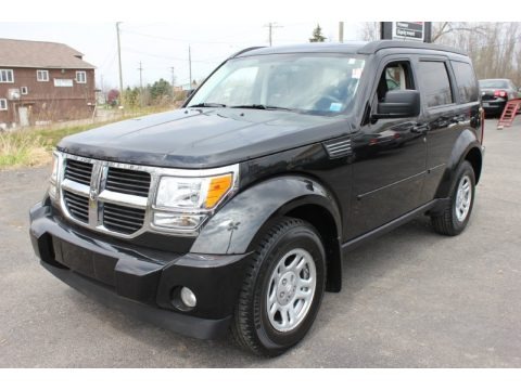 Brilliant Black Crystal Pearl 2009 Dodge Nitro SE 4x4
