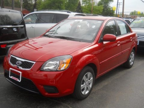 Tropical Red 2011 Kia Rio LX