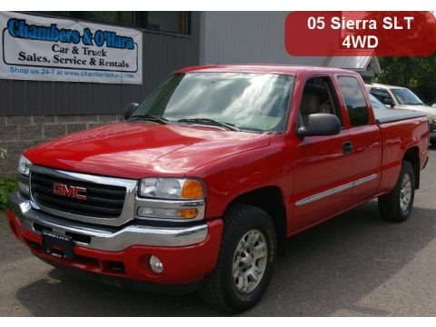 Fire Red 2005 GMC Sierra 1500 SLT Extended Cab 4x4 Fire Red 2005 GMC Sierra 1500 SLT Extended Cab 4x4