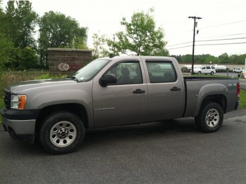 Steel Gray Metallic 2008 GMC Sierra 1500 SLE Crew Cab 4x4 Steel Gray Metallic 2008 GMC Sierra 1500 SLE Crew Cab 4x4