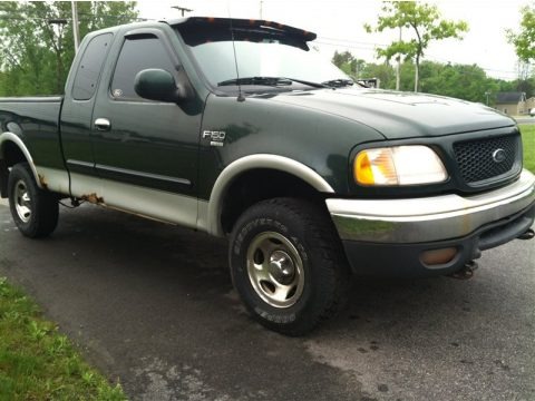 Dark Highland Green Metallic 2001 Ford F150 XLT SuperCab 4x4