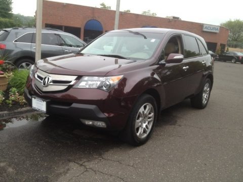 Dark Cherry Pearl 2009 Acura MDX 