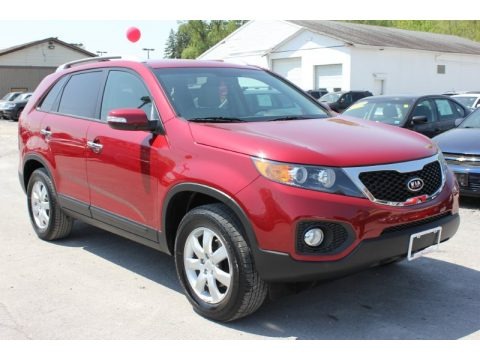 Spicy Red 2011 Kia Sorento LX