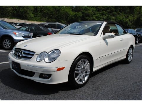 Arctic White 2009 Mercedes-Benz CLK 350 Cabriolet