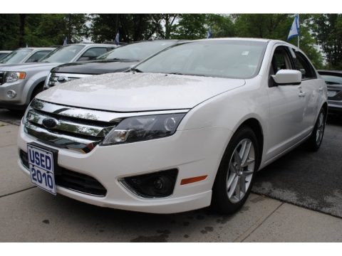 White Platinum Tri-coat Metallic 2010 Ford Fusion SEL