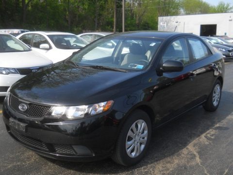 Ebony Black 2010 Kia Forte LX