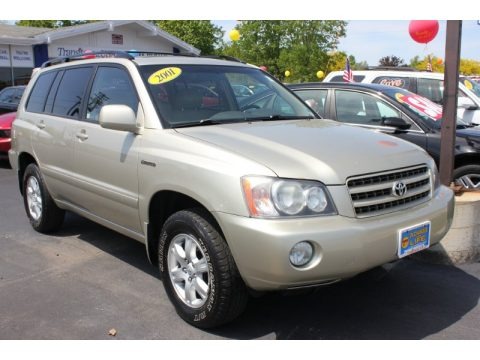 Vintage Gold Metallic 2001 Toyota Highlander V6 4WD