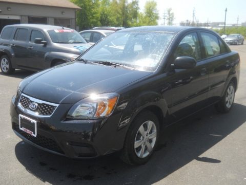 Midnight Black 2011 Kia Rio LX