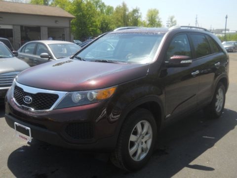 Dark Cherry 2011 Kia Sorento LX V6 AWD